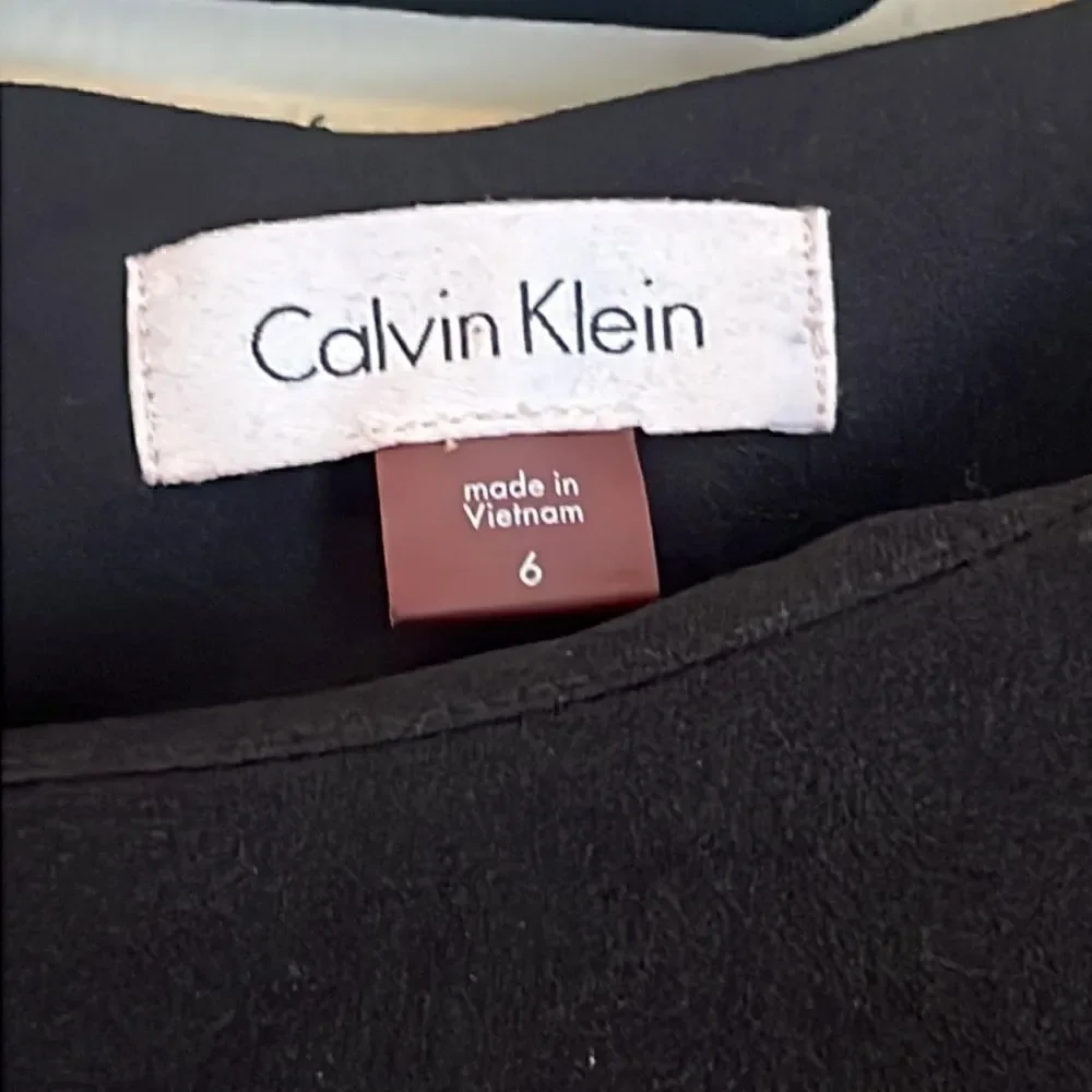 Calvin Klein Black Business Dress Size: 6 - Picture 2 of 7